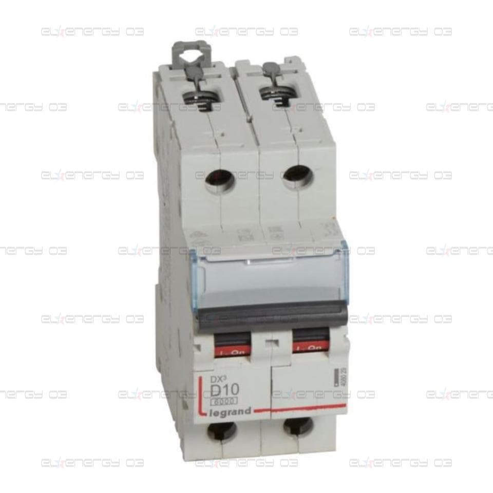 Автоматичен прекъсвач DX3 2P 10A крива D 6kA Legrand