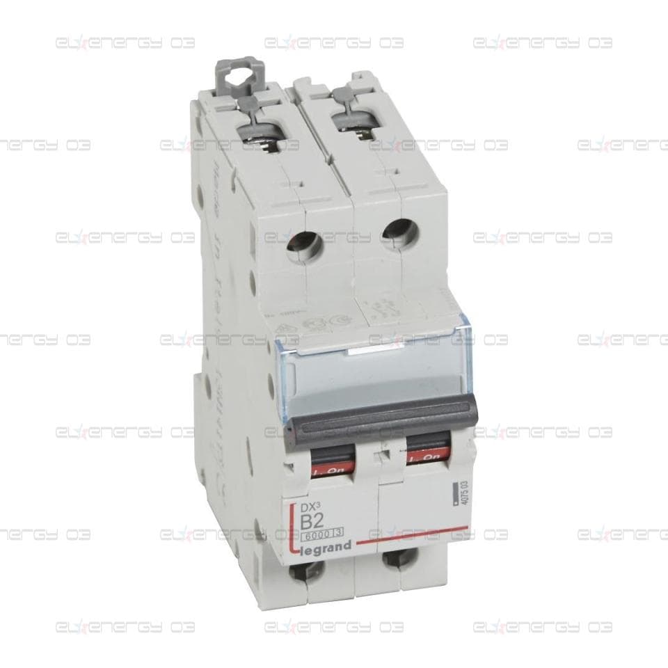 Автоматичен прекъсвач DX3 2P 2A крива B 6kA Legrand
