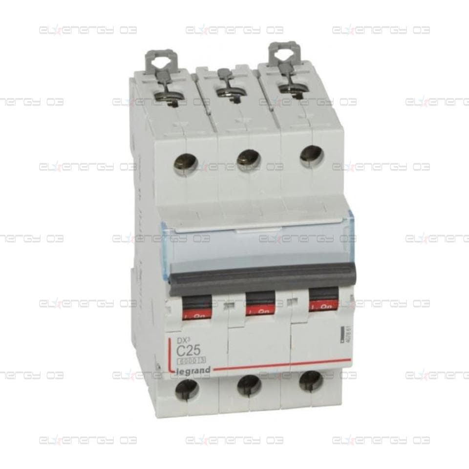 Автоматичен прекъсвач DX3 3P 25A крива С 6kA Legrand