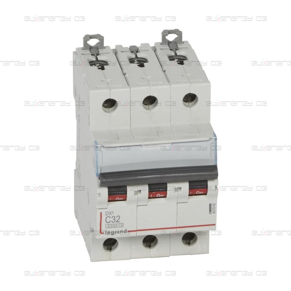 Автоматичен прекъсвач DX3 3P 32A крива С 6kA Legrand