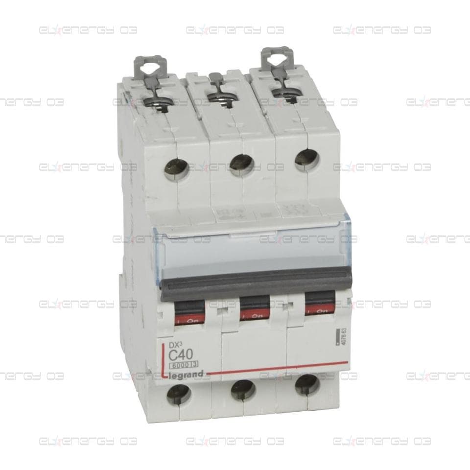 Автоматичен прекъсвач DX3 3P 40A крива С 6kA Legrand