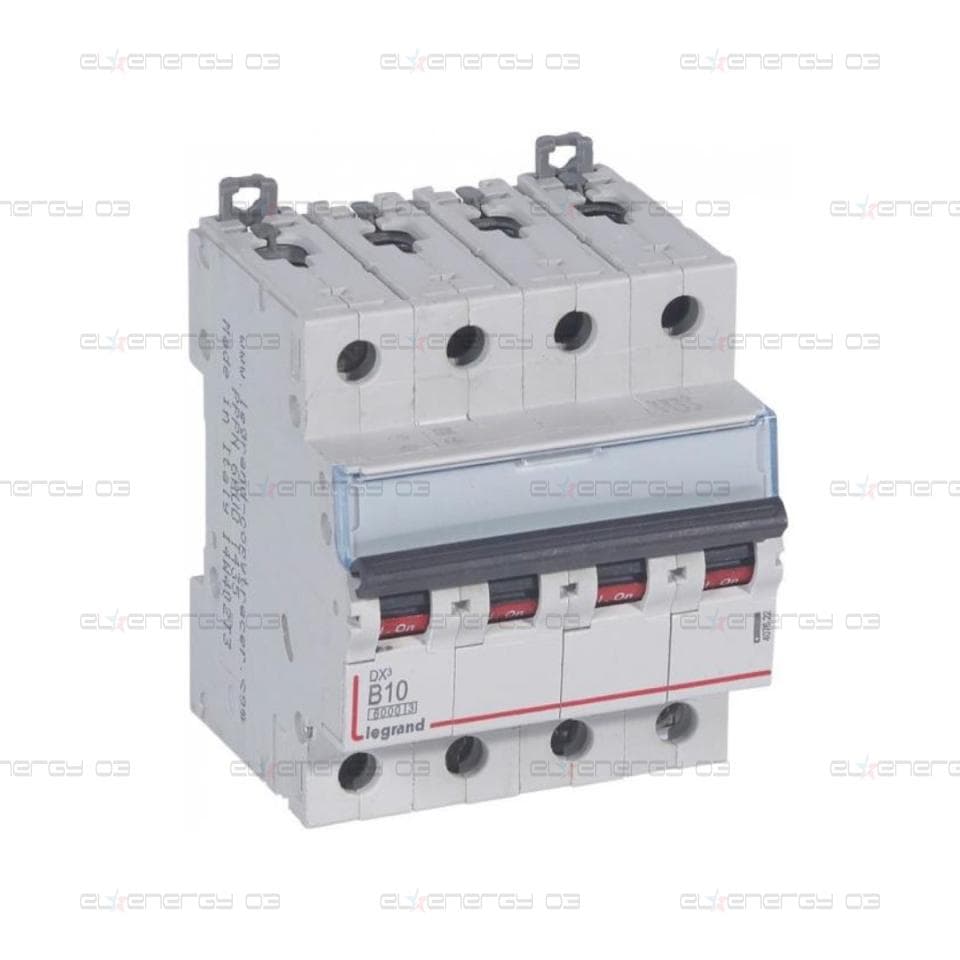 Автоматичен прекъсвач DX3 4P 10A крива B 6kA Legrand