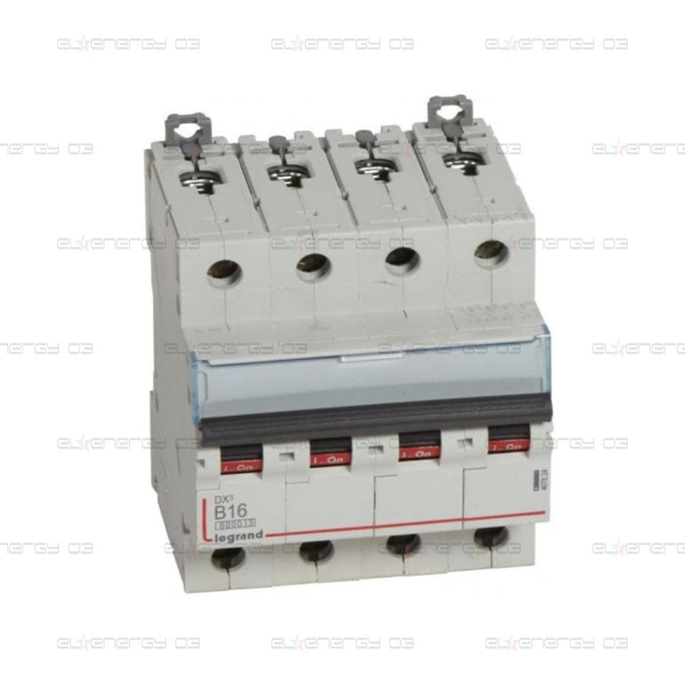 Автоматичен прекъсвач DX3 4P 16A крива B 6kA Legrand