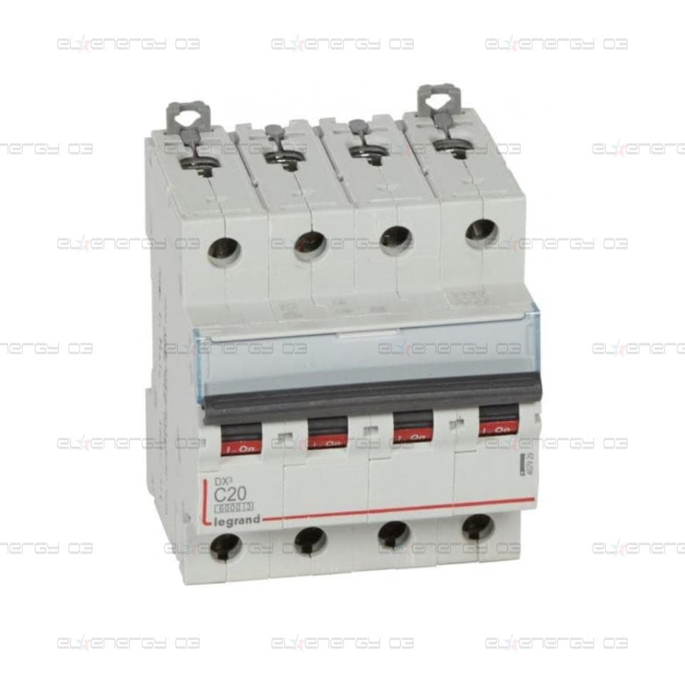 Автоматичен прекъсвач DX3 4P 20A крива С 6kA Legrand