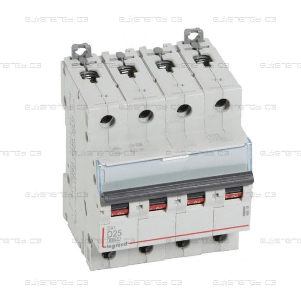 Автоматичен прекъсвач DX3 4P 25A крива D 6kA Legrand