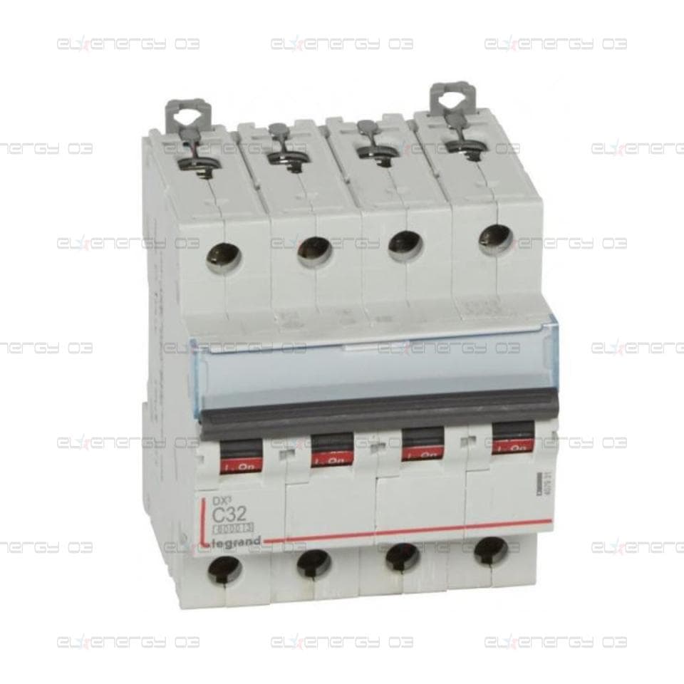Автоматичен прекъсвач DX3 4P 32A крива С 6kA Legrand