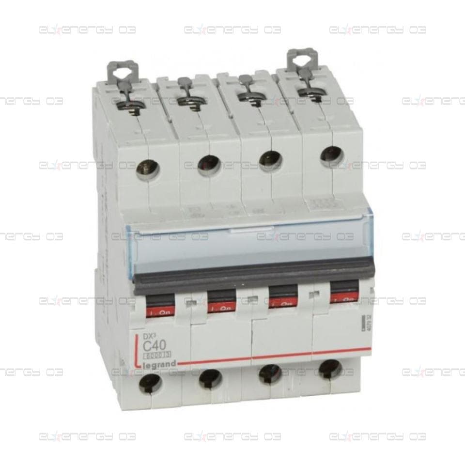 Автоматичен прекъсвач DX3 4P 40A крива С 6kA Legrand