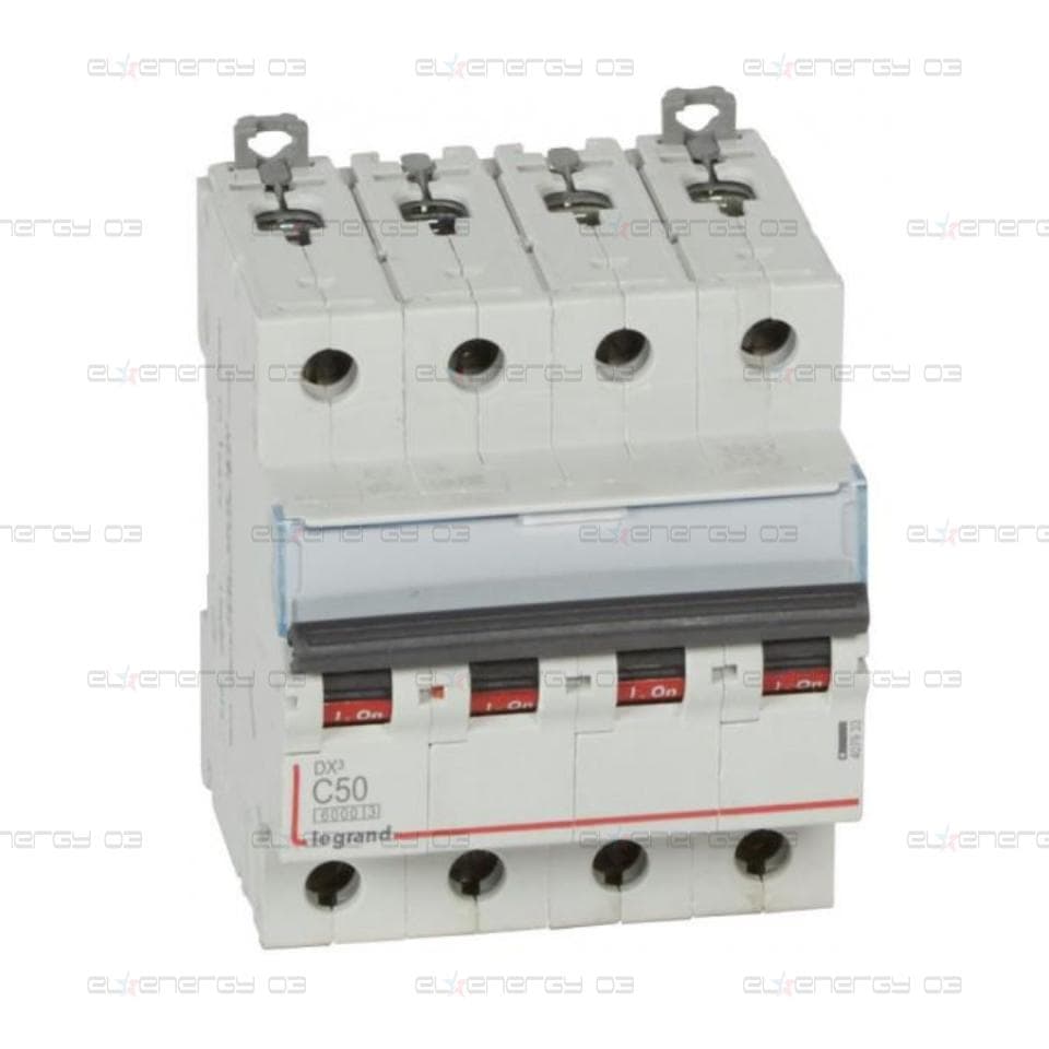 Автоматичен прекъсвач DX3 4P 50A крива С 6kA Legrand