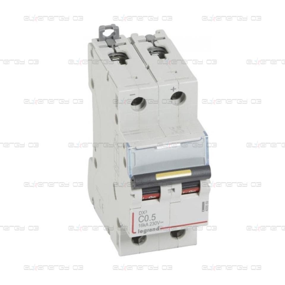 Автоматичен прекъсвач DX3-DC 2P 0.5A 500V= Legrand