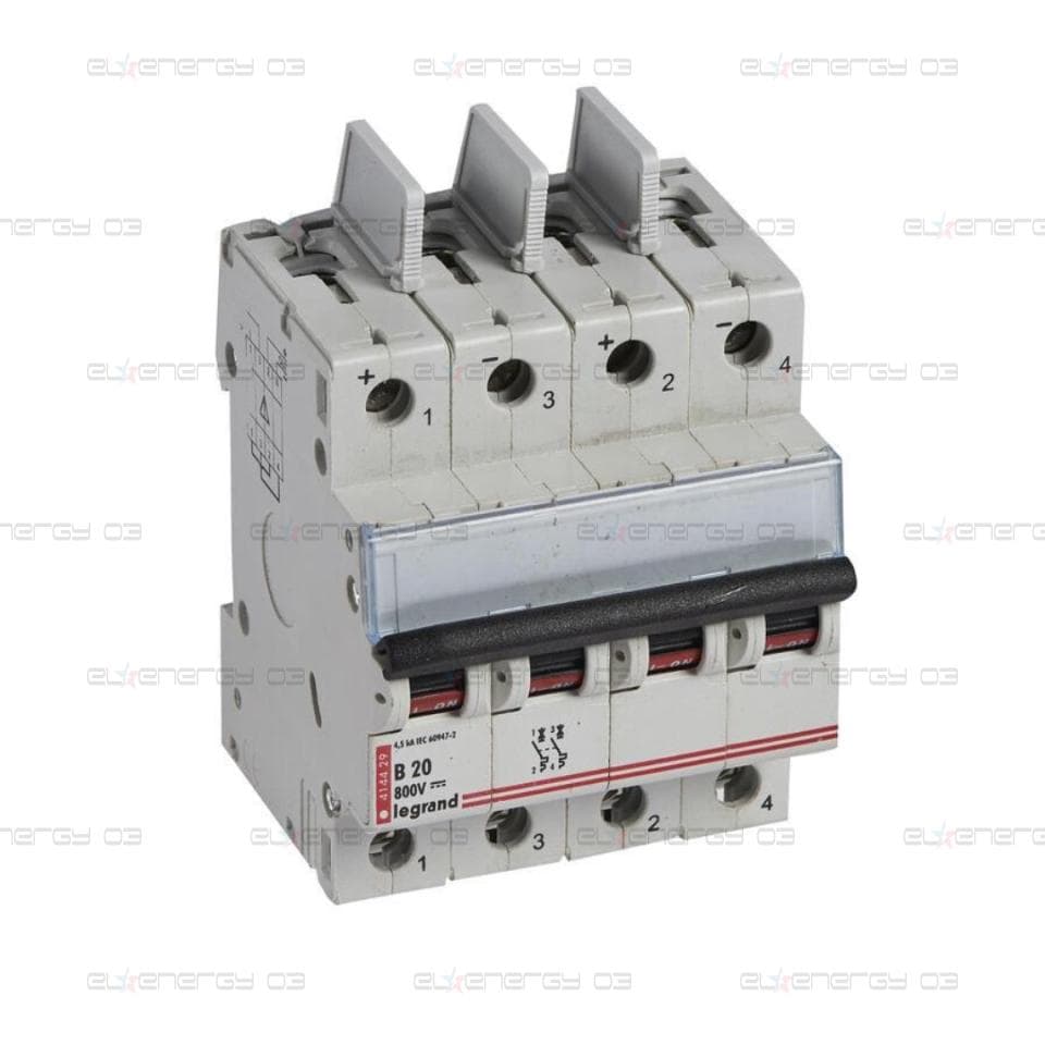 Автоматичен прекъсвач DX3-DC 2P 20A 800V= Legrand