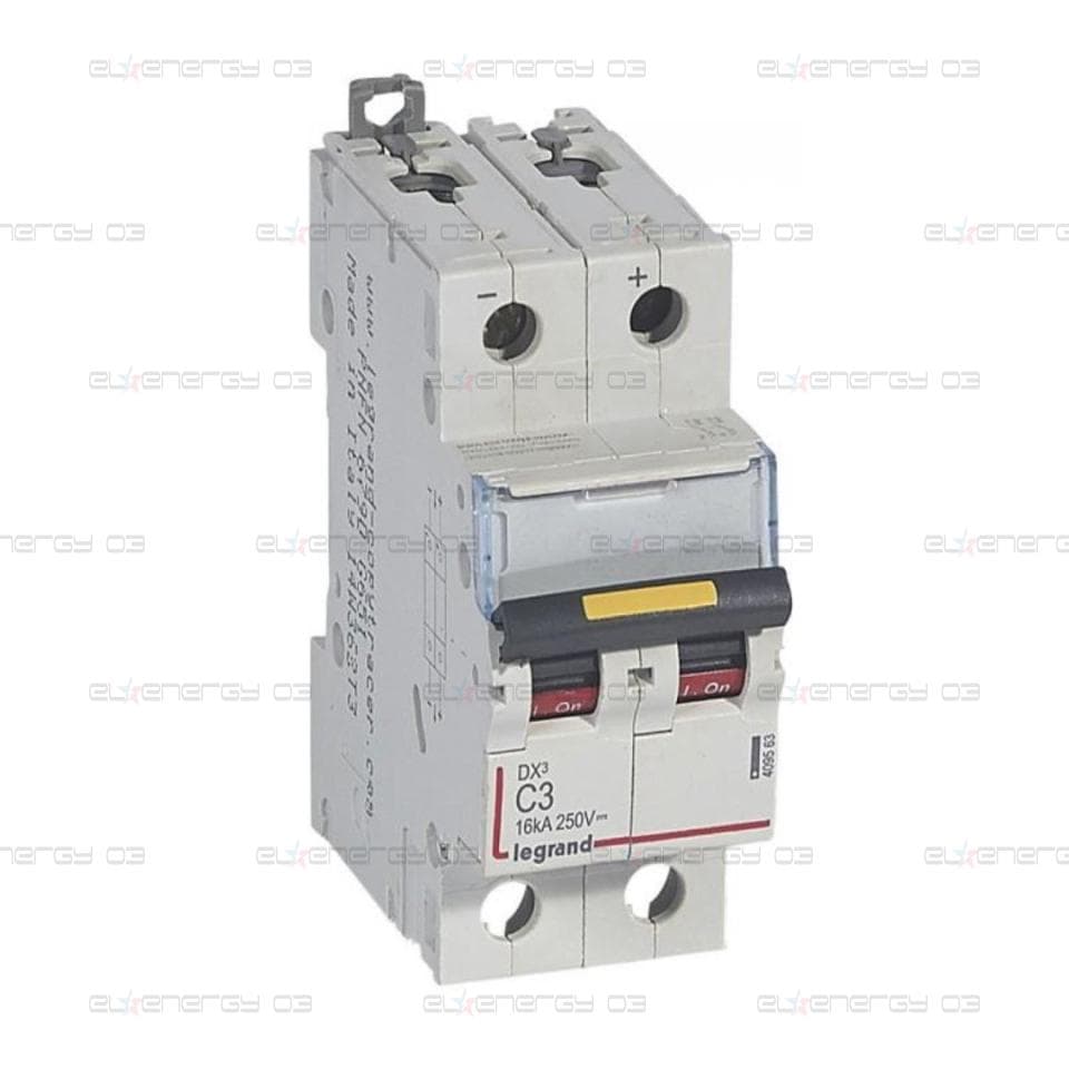 Автоматичен прекъсвач DX3-DC 2P 3A 500V= Legrand