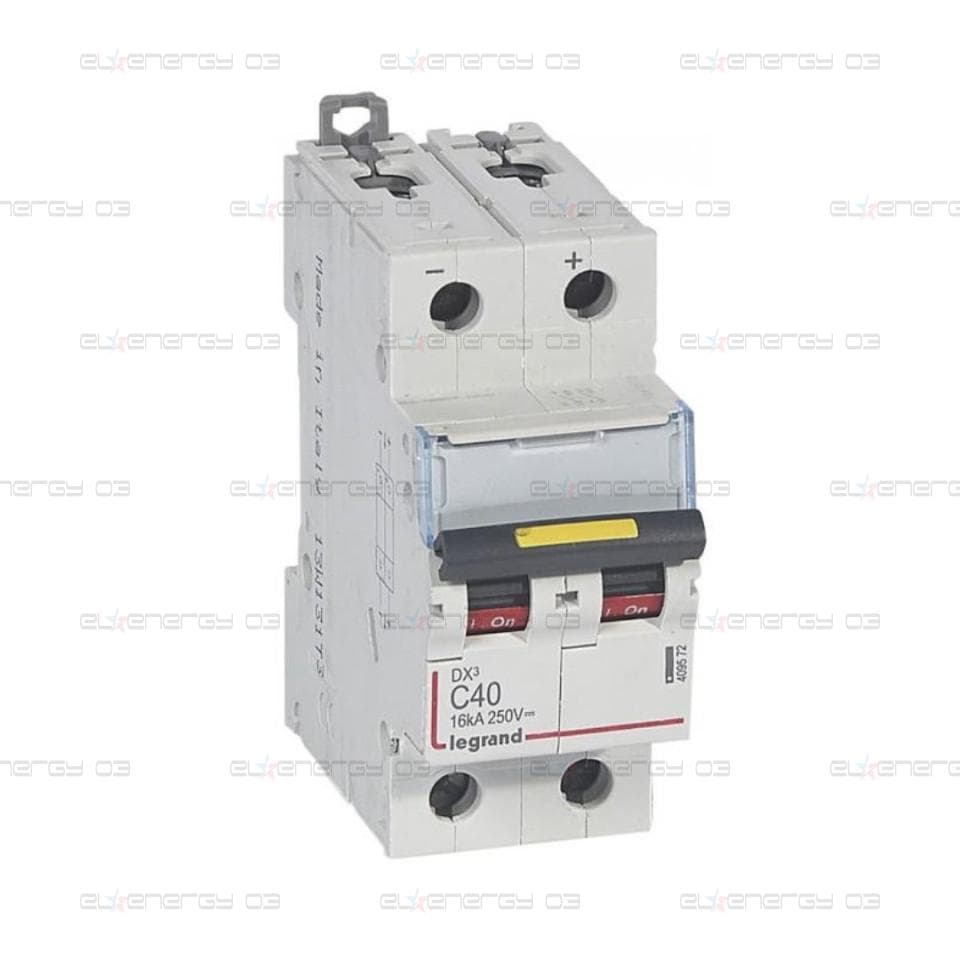 Автоматичен прекъсвач DX3-DC 2P 40A 500V= Legrand