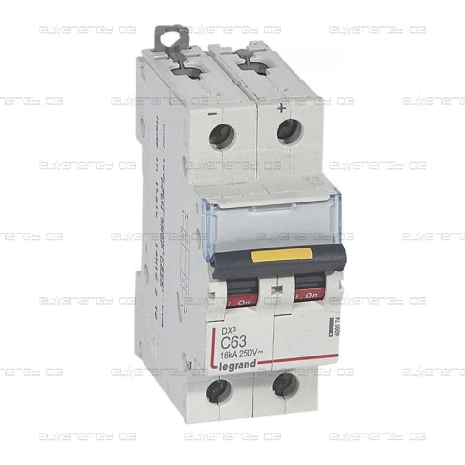 Автоматичен прекъсвач DX3-DC 2P 63A 500V= Legrand