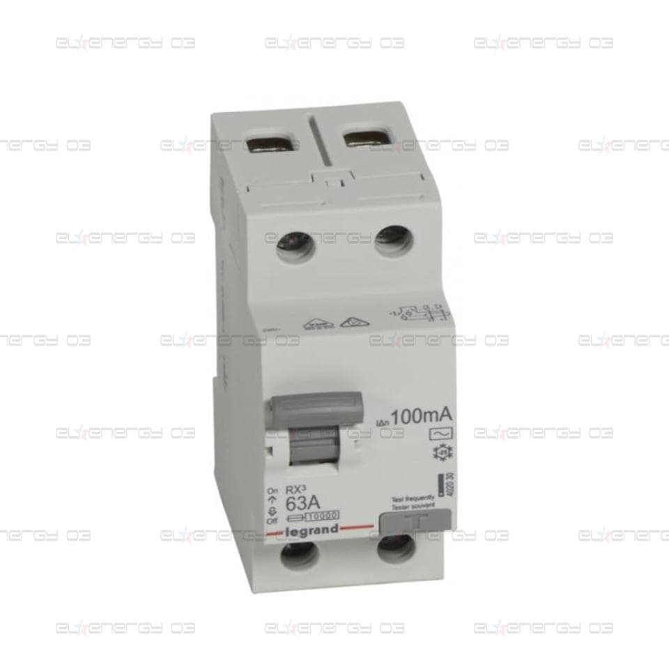 ДТЗ 2P 63A 100mА серия RX3 ID тип AC Legrand