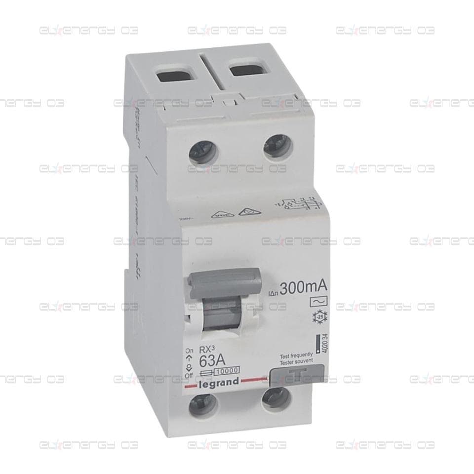 ДТЗ 2P 63A 300mА серия RX3 ID тип AC Legrand