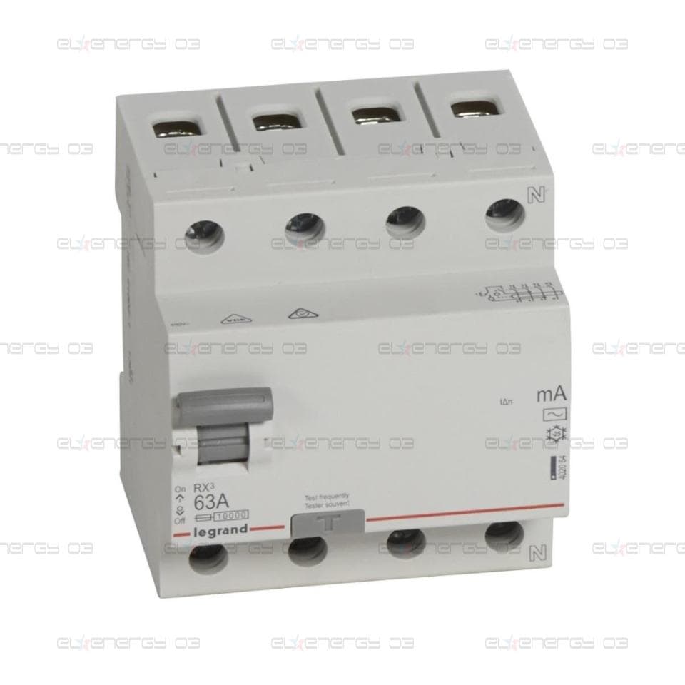 ДТЗ 4P 63A 100mА серия RX3 ID тип AC Legrand