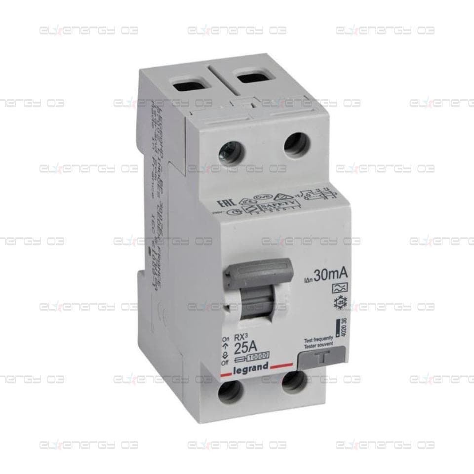ДТЗ 2P 25А 30mА серия RX3 ID тип A Legrand