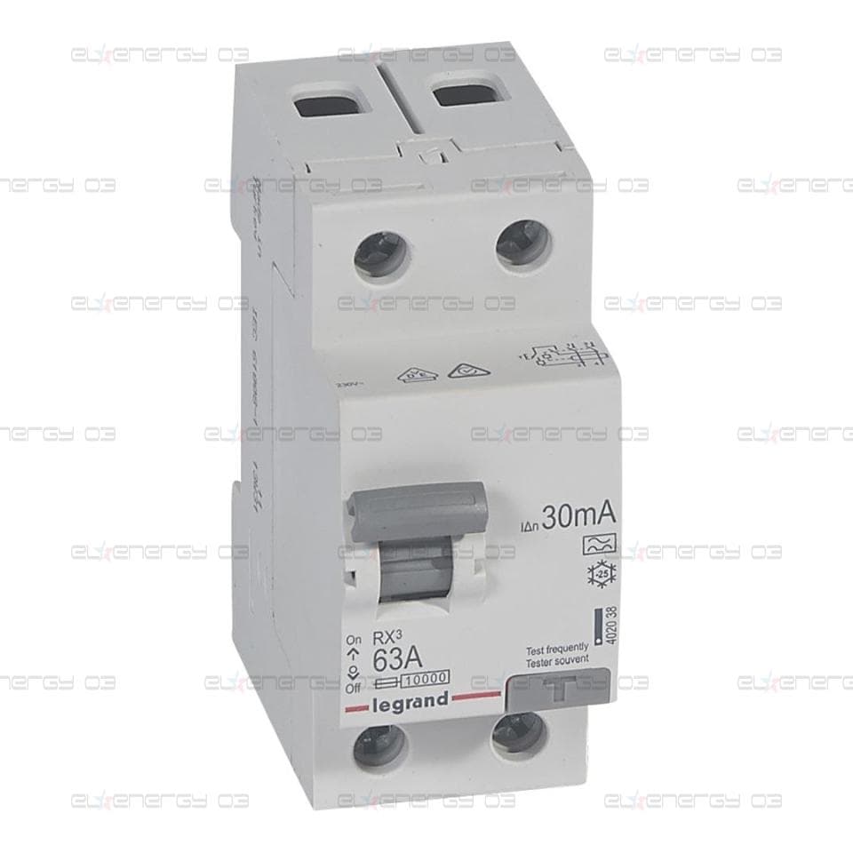 ДТЗ 2P 63A 30mА серия RX3 ID тип A Legrand