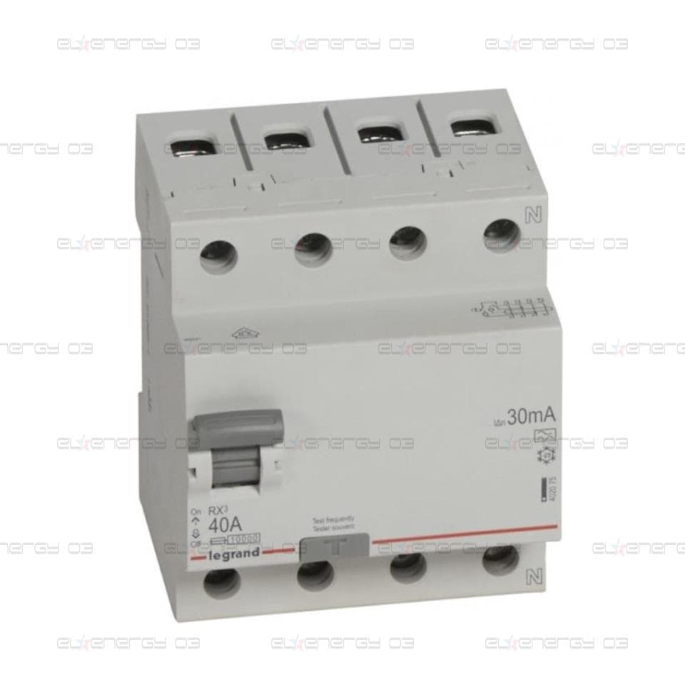 ДТЗ 4P 40А 30mА серия RX3 ID тип A Legrand