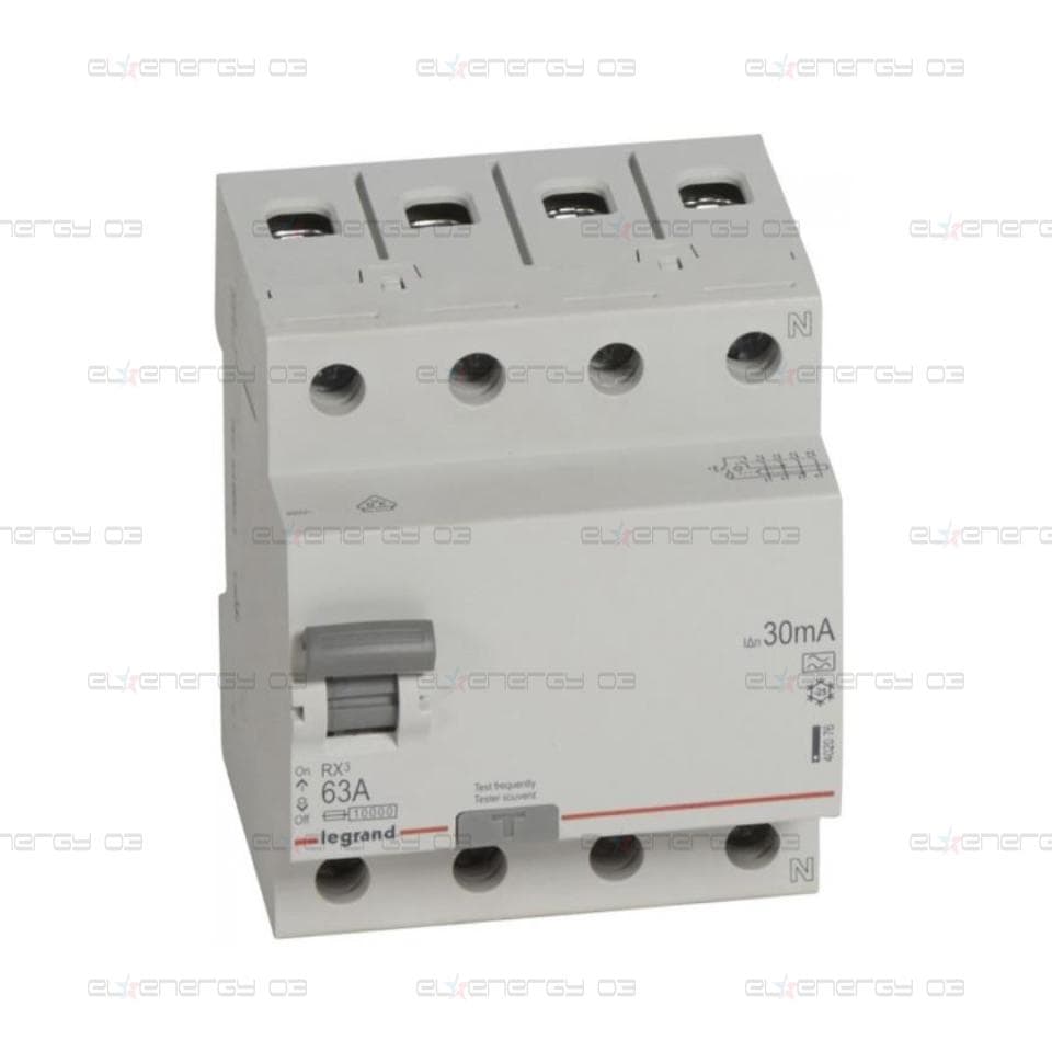 ДТЗ 4P 63А 30mА серия RX3 ID тип A Legrand