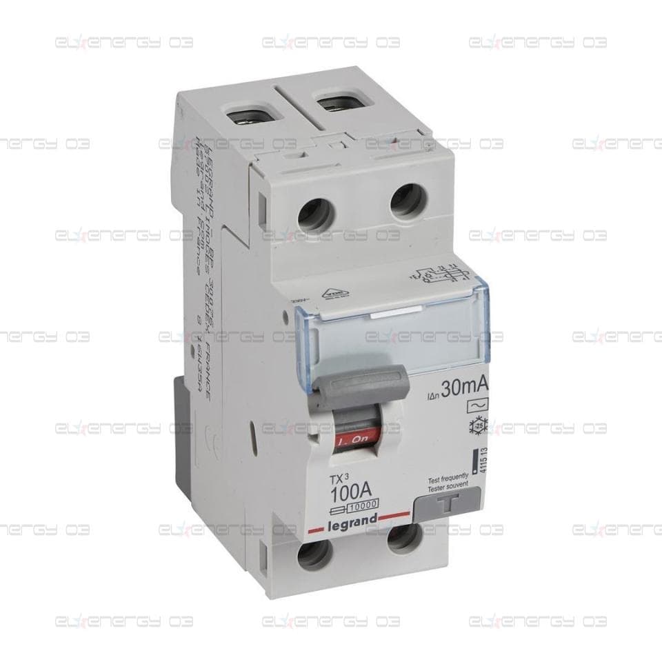 ДТЗ 2P 100A 30mА серия TX3 ID тип AC Legrand