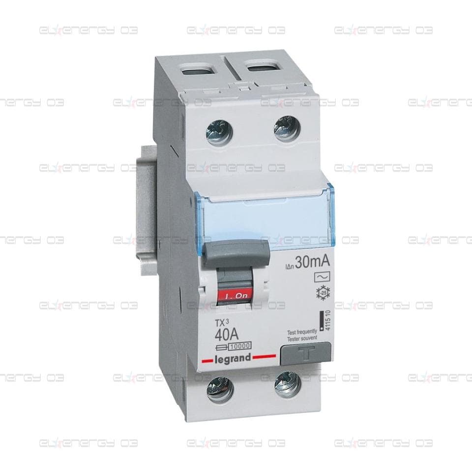 ДТЗ 2P 40A 30mА серия TX3 ID тип AC Legrand
