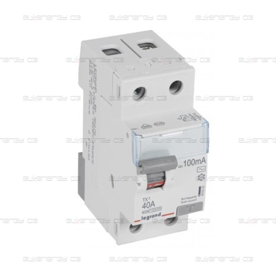 ДТЗ 2P 40А 100mА серия TX3 ID тип AC Legrand