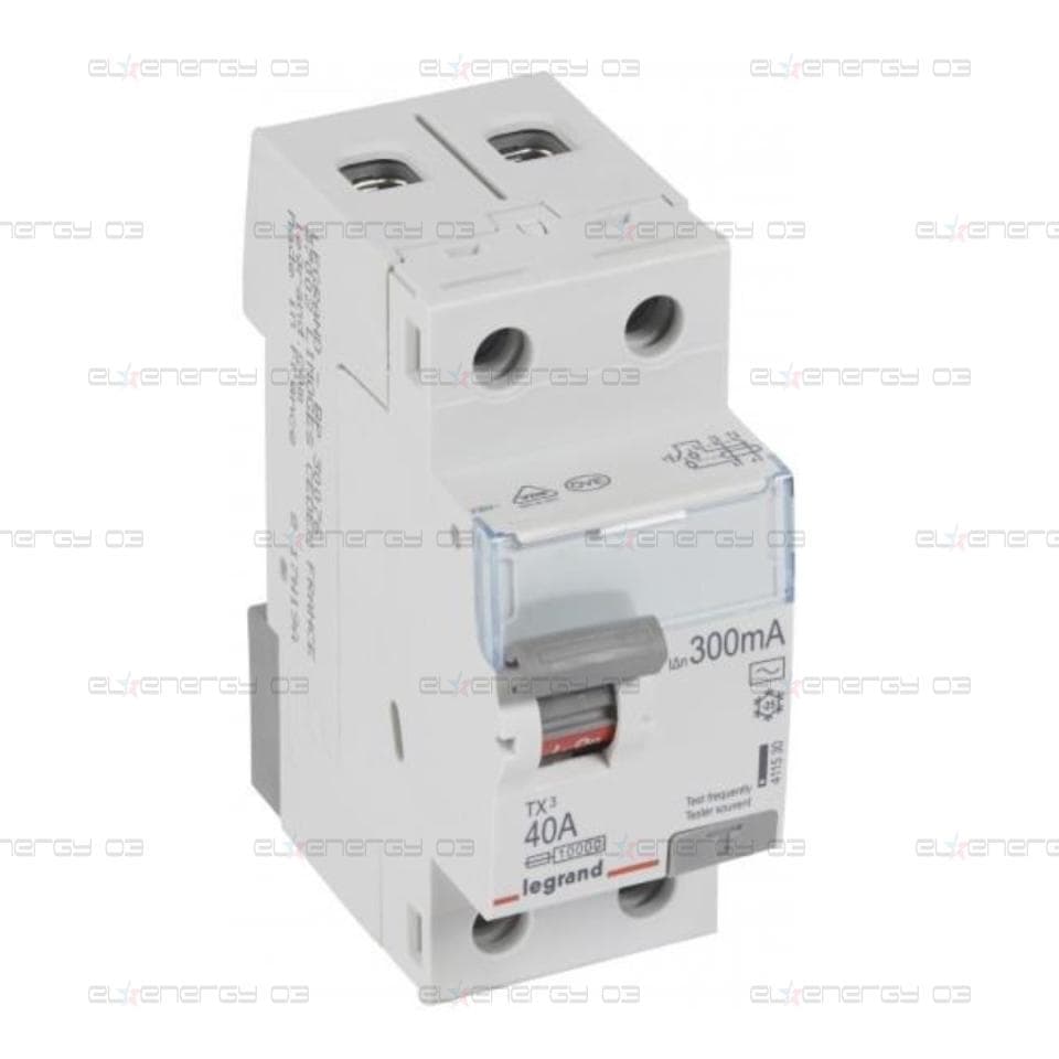 ДТЗ 2P 40А 300mА серия TX3 ID тип AC Legrand