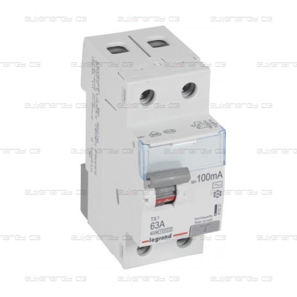 ДТЗ 2P 63А 100mА серия TX3 ID тип AC Legrand