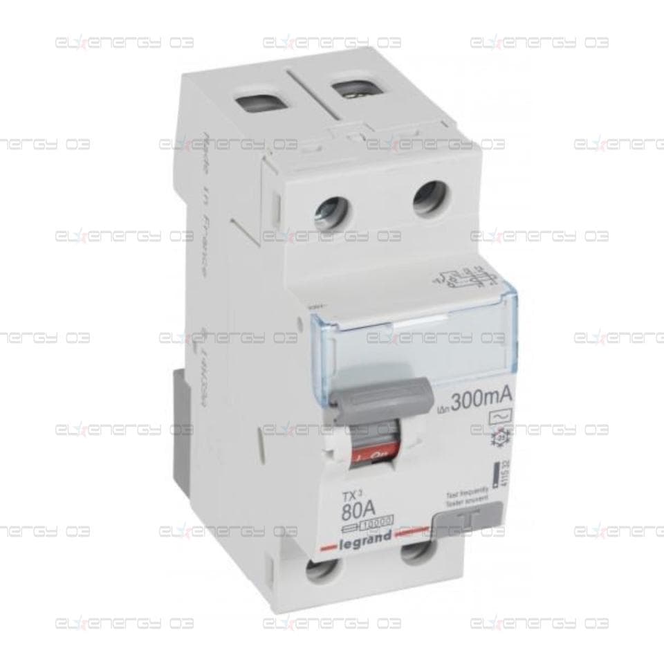 ДТЗ 2P 80А 300mА серия TX3 ID тип AC Legrand
