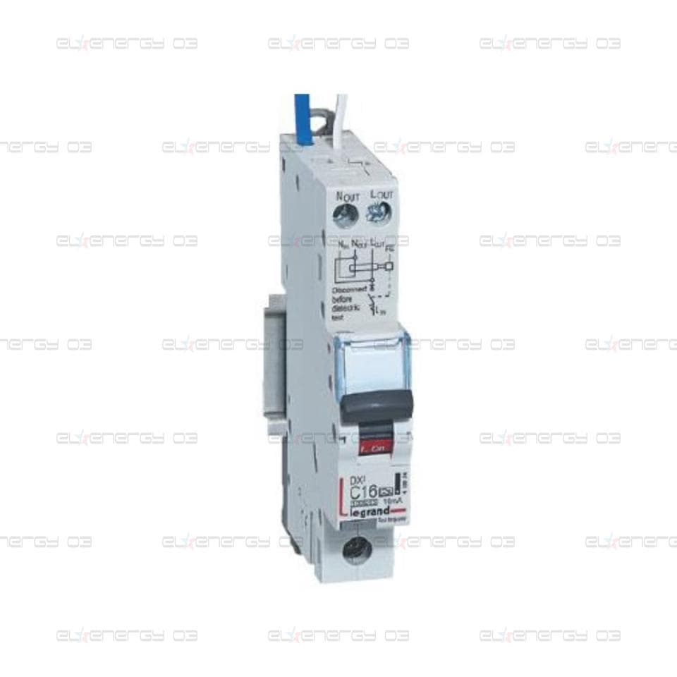 ДТЗ комбинирана DX3 1P 16A крива C 10mA тип A 10kA 1 мод. Legrand