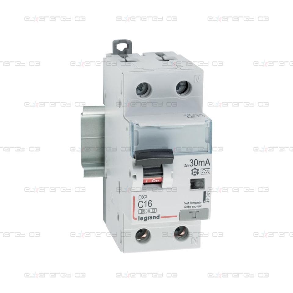ДТЗ комбинирана DX3 1P+N 16A крива C 30mA тип A 10kA 2 мод. Legrand