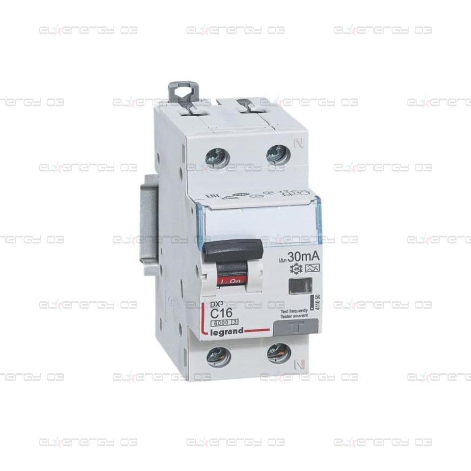 ДТЗ комбинирана DX3 1P+N 16A крива C 30mA тип A 6kA 2 мод. Legrand