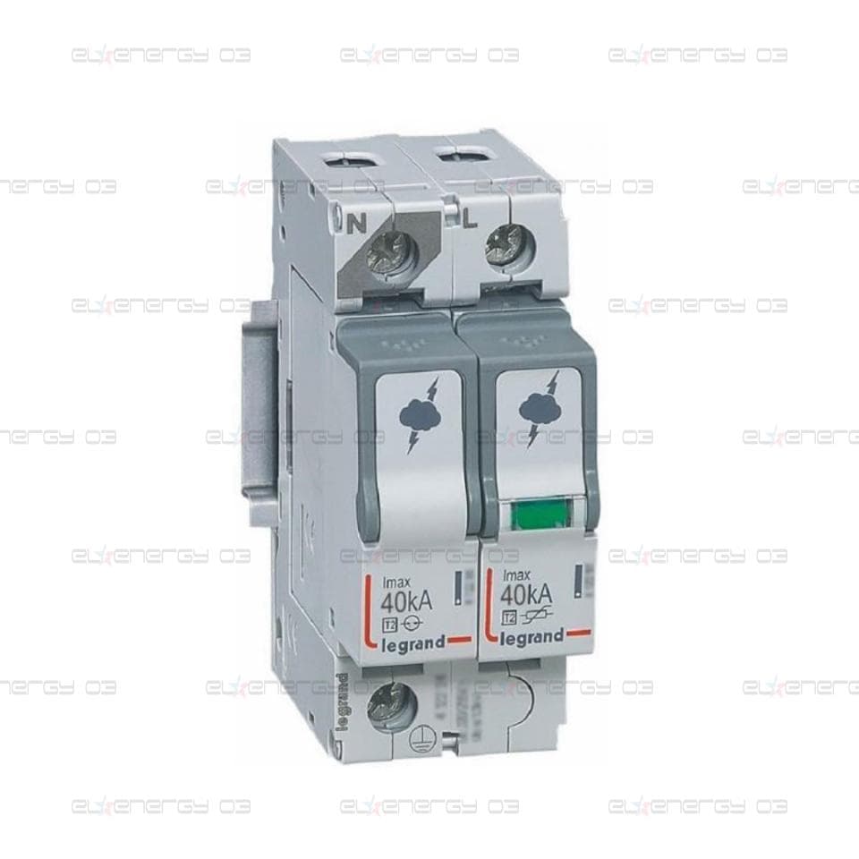 Катоден отводител тип 2 SPD 40kA 320V 1P+N L Legrand