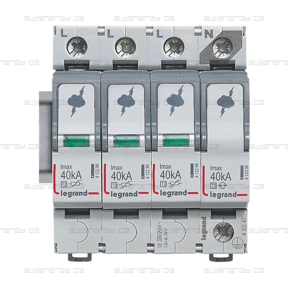 Катоден отводител тип 2 SPD 40kA 320V 3P+N R Legrand