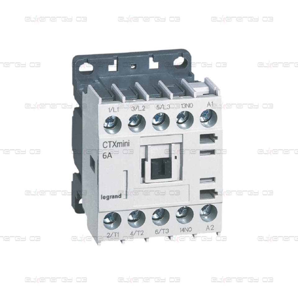 Контактор CTX3 mini 3P 2.2kW (6A AC-3) 1NO 230V 50/60Hz Legrand