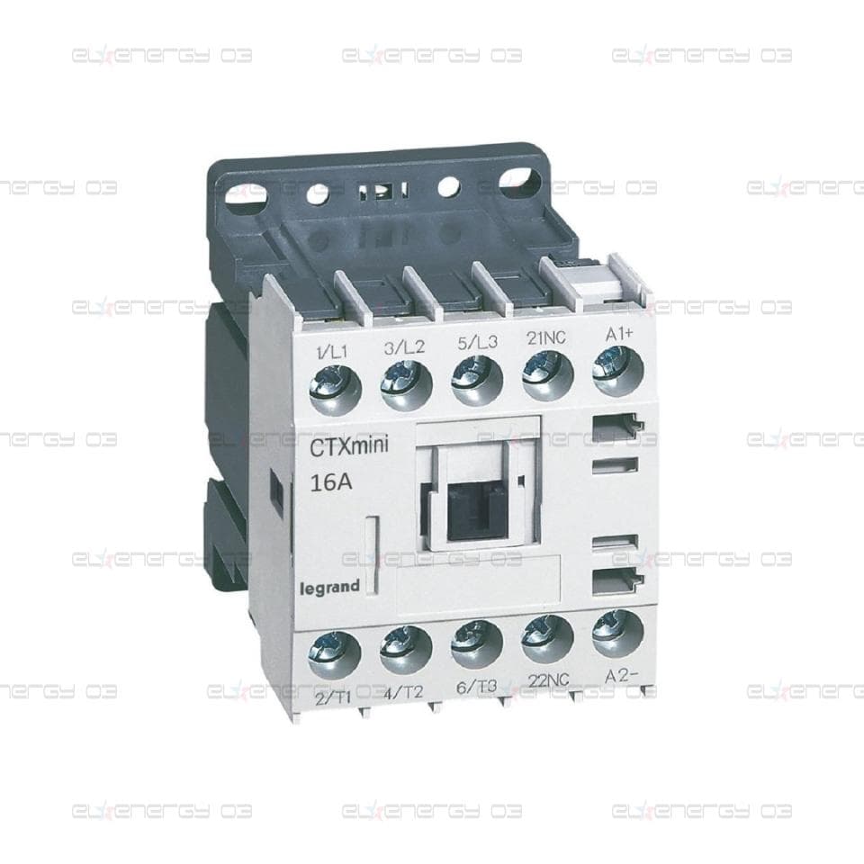 Контактор CTX3 mini 3P 7.5kW (16A AC-3) 1NC 24V 50/60Hz Legrand