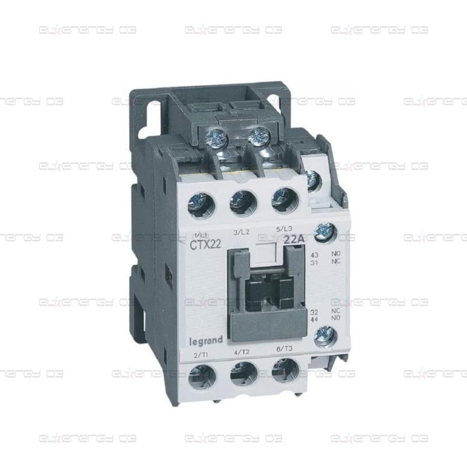 Контактор CTX3-22 3P 11kW (22A AC-3) 1NO-1NC 24Vac Legrand