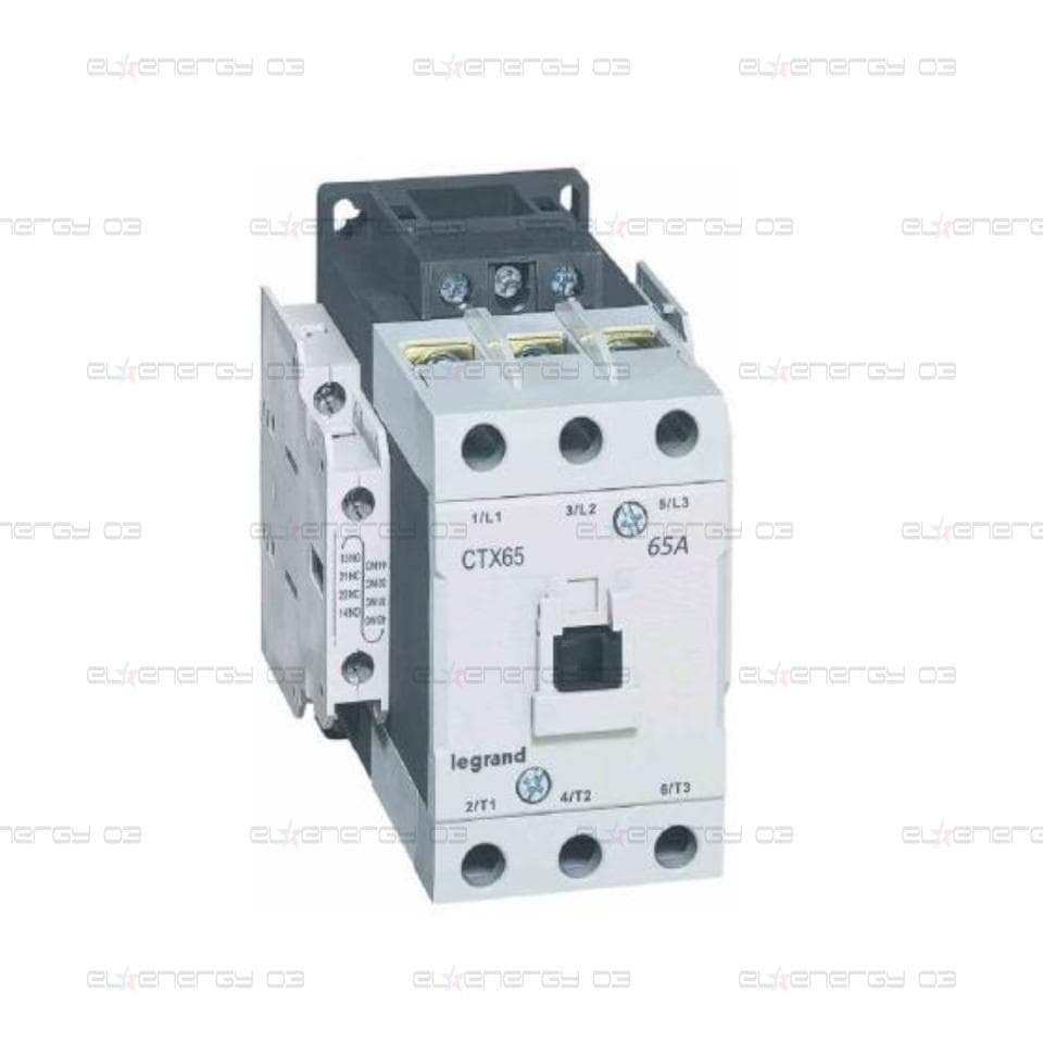 Контактор CTX3-65 3P 30kW (65A AC-3) 2NO-2NC 230V 50/60Hz Legrand