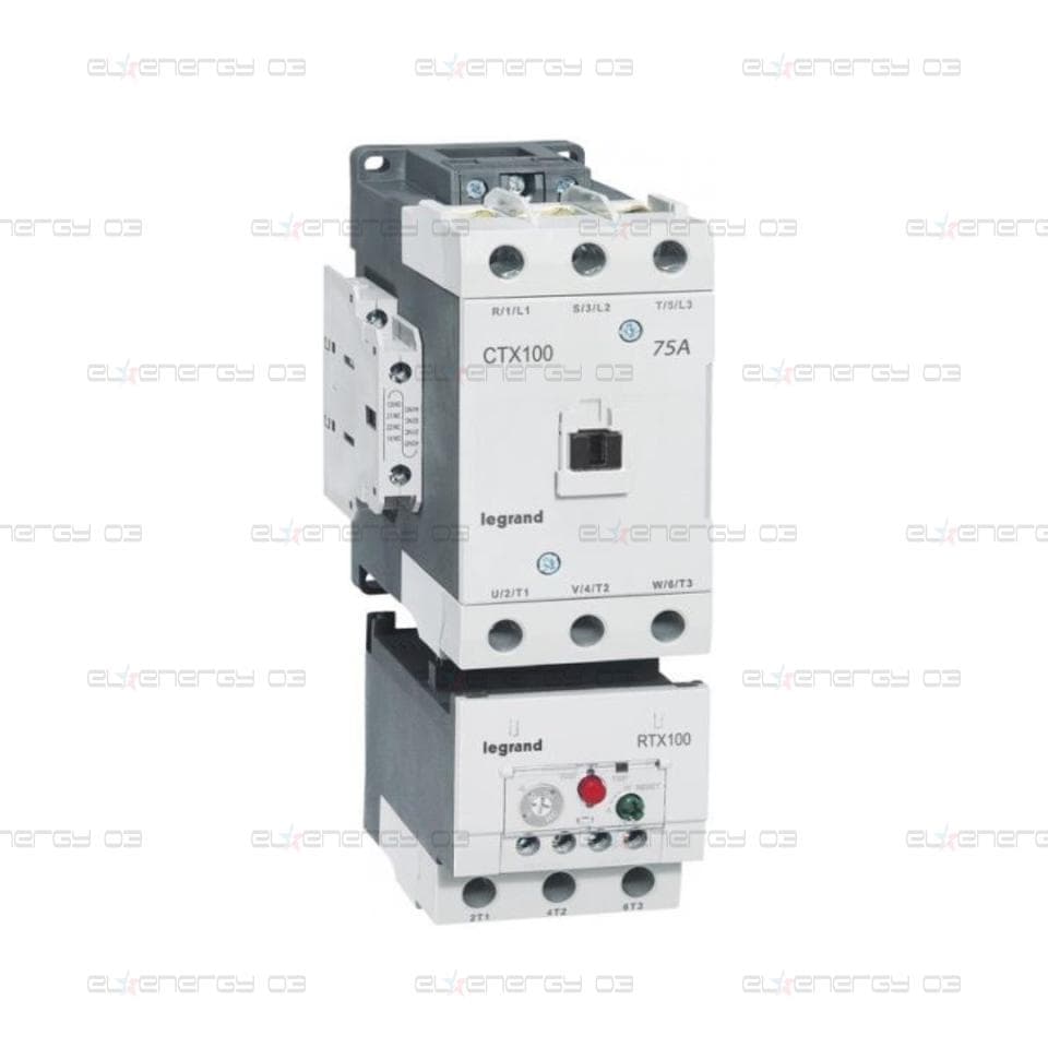 Контактор CTX3-65 3P 55kW (100A AC-3) 2NO-2NC 230V 50/60Hz Legrand