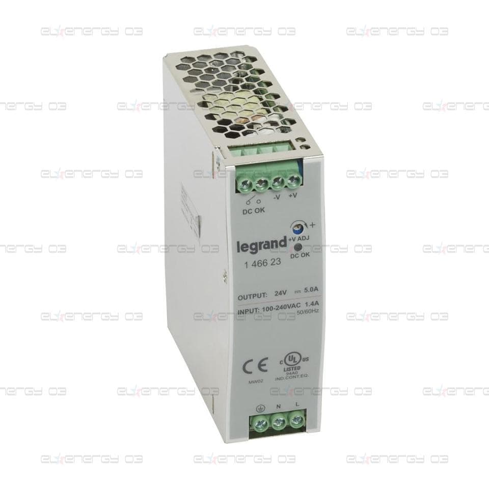 Захранващ блок 1P In:100…240Vac Out:24Vdc 5A, 1DIN, Legrand
