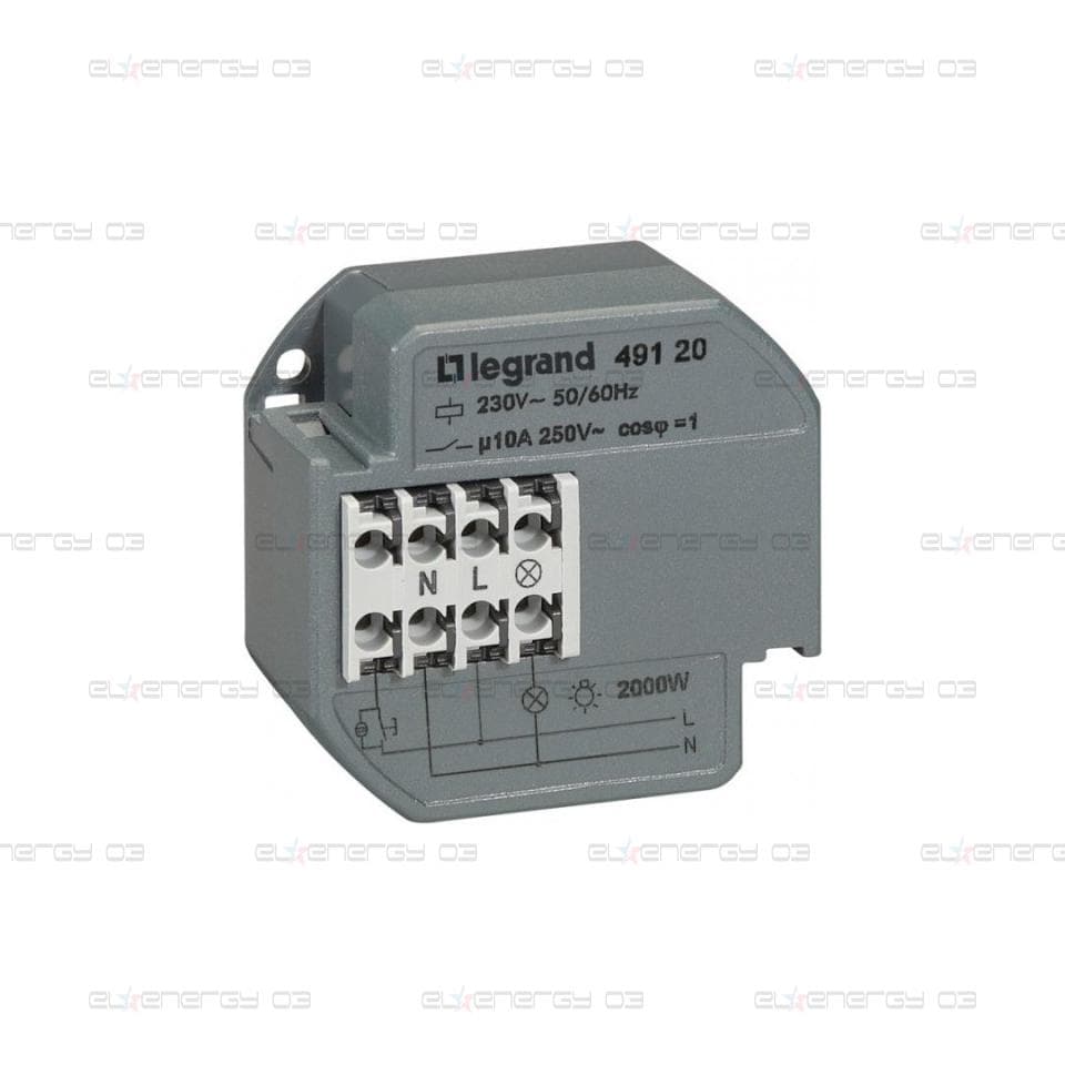 Импулсно реле за конзола CX3 10A 230V 1P 2300W LED 1000W БЕЗШУМНО Legrand