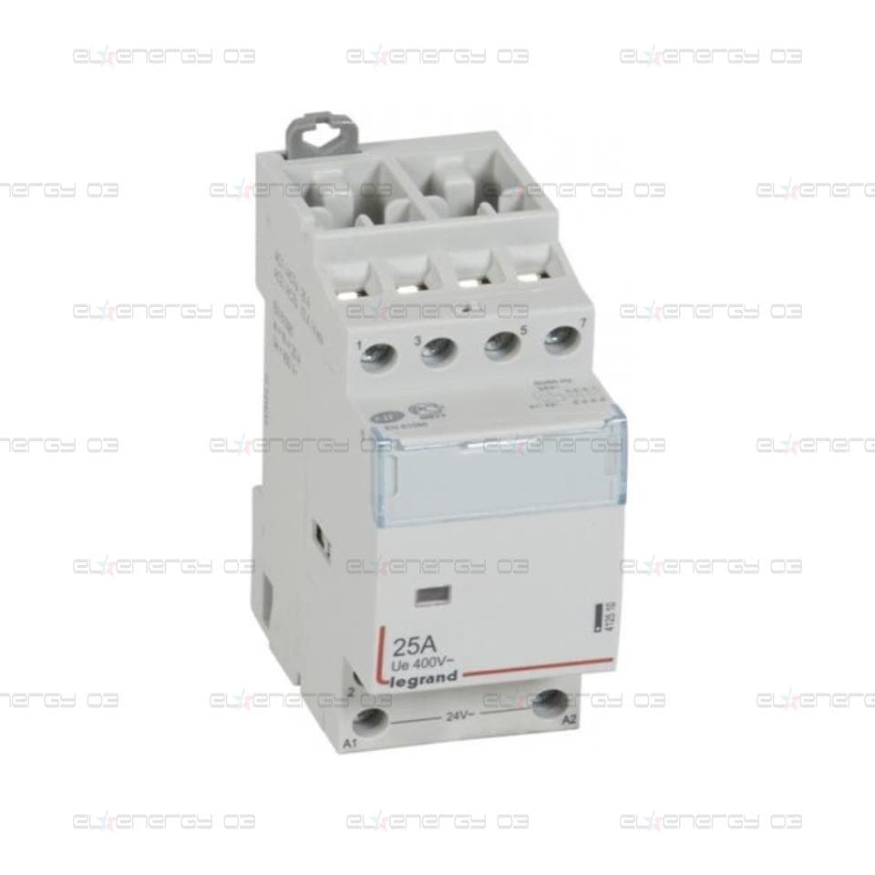 Модулен контактор CX3, 25А 4NO 24Vac 2 модула Legrand