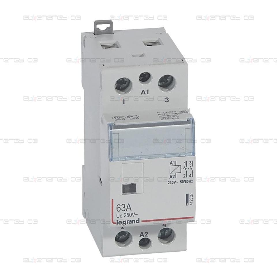 Модулен контактор CX3, 63A 2NO 220V 2 модула Legrand
