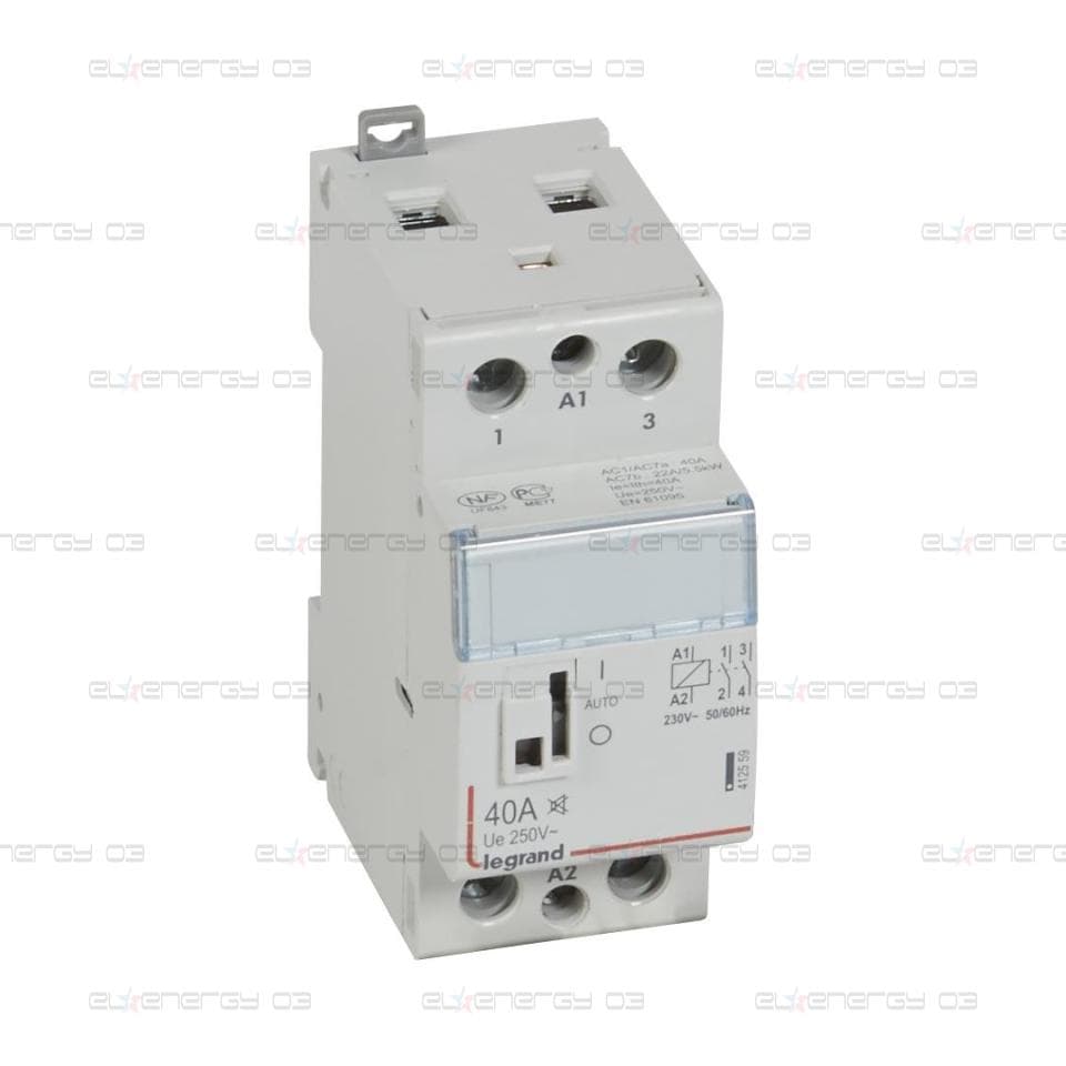 Модулен контактор с ръкохватка CX3, 40A 2NO 220V 2 модула БЕЗШУМЕН Legrand