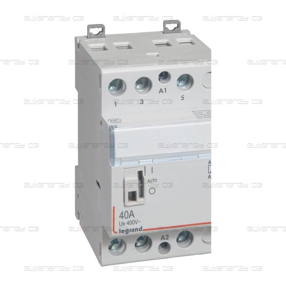 Модулен контактор с ръкохватка CX3, 40A 3NO 220V 3 модула Legrand