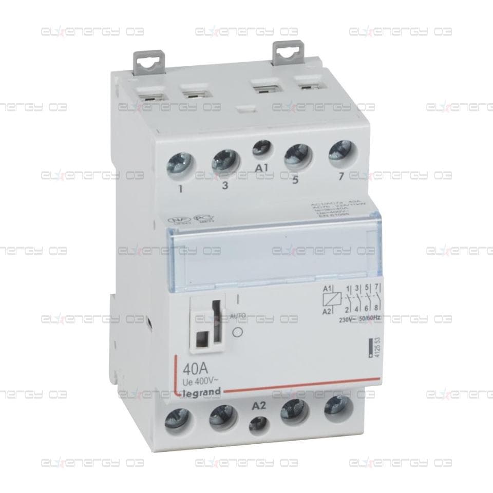 Модулен контактор с ръкохватка CX3, 40A 4NO 220V 3 модула Legrand