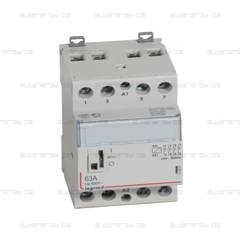 Модулен контактор с ръкохватка CX3, 63A 4NC 220V 3 модула Legrand