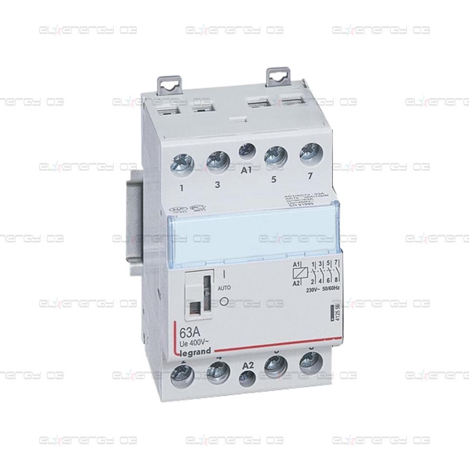 Модулен контактор с ръкохватка CX3, 63A 4NO 220V 3 модула Legrand