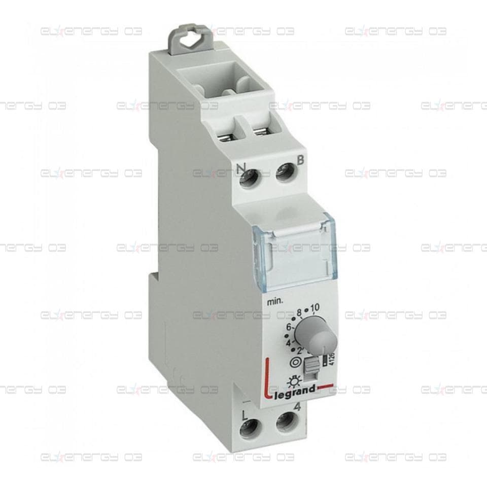 Стълбищен автомат, 1x 0.5s-10m, 1c/o 16A, 230Vac 1 модул Legrand